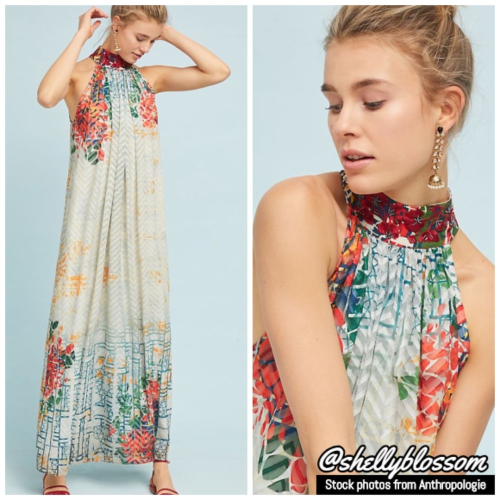NWT Anthropologie Marilla Maxi Dress Small